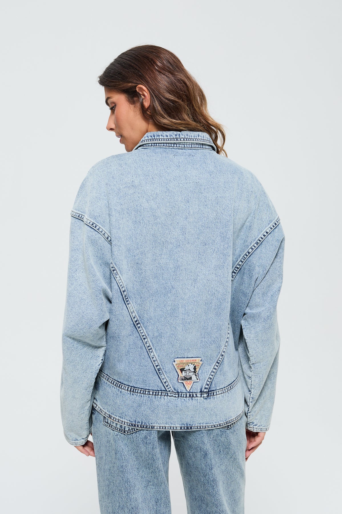 Veste Flana Light Medium Blue Brushed – Image 6