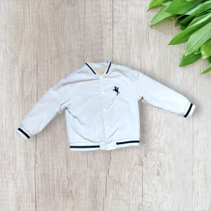 Veste garçon Shein 5 ans style Teddy crème et noir