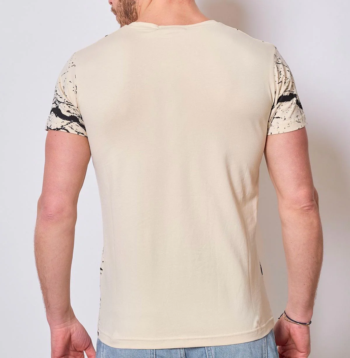 T-shirt manches courtes effet taché – Image 3