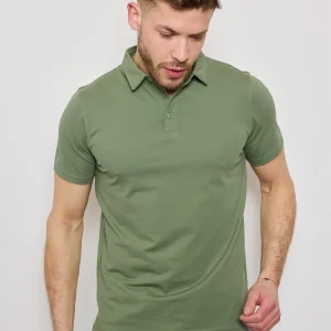 Polo VERT Homme Basique Chic