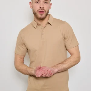 Polo CAMEL Homme Basique Chic