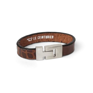 Bracelet Cook Inox - Croco Fauve