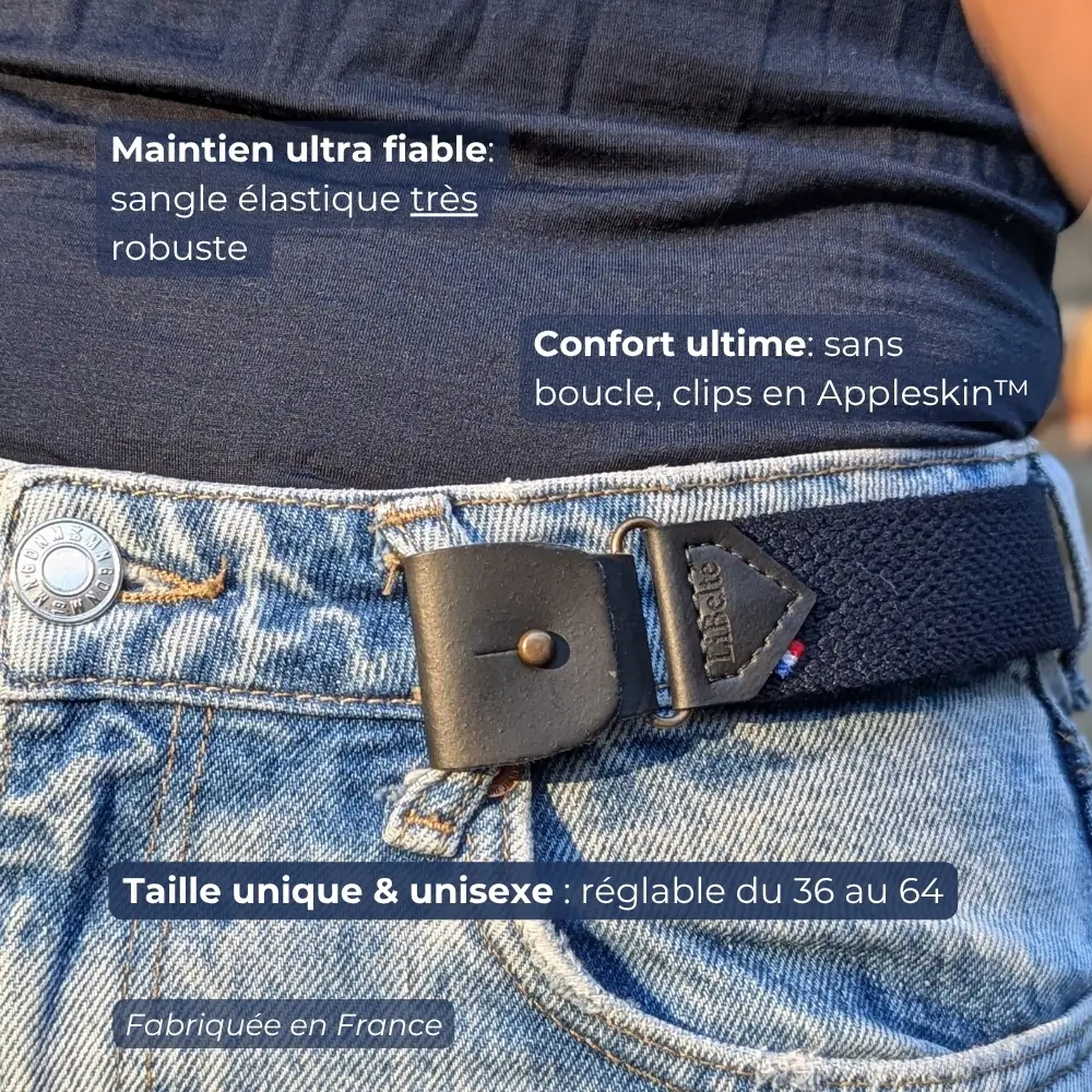 Ceinture Libelté® | Marine – Image 4