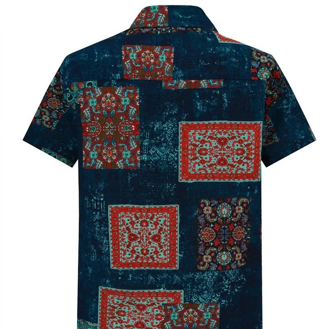 Chemise à manches courtes à motif intégral BM2265-3 – Image 7