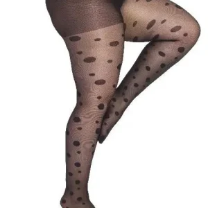 Collants à gros pois