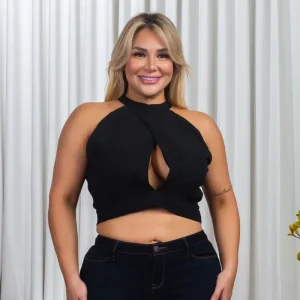 Crop top décolleté dos nu