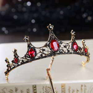 Diadème Pierres Rouges