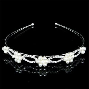 Diadème Princesse Bouquet de Perles