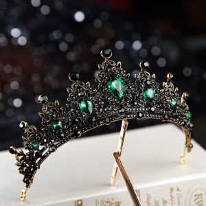 Diadème Royal Pierres Vertes