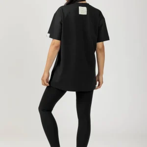 Ensemble Flex Oversized T-Shirt + Leggings - Black