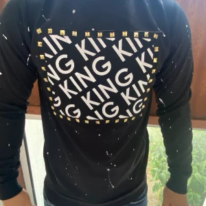 Sweat noir KING fashion homme stylé