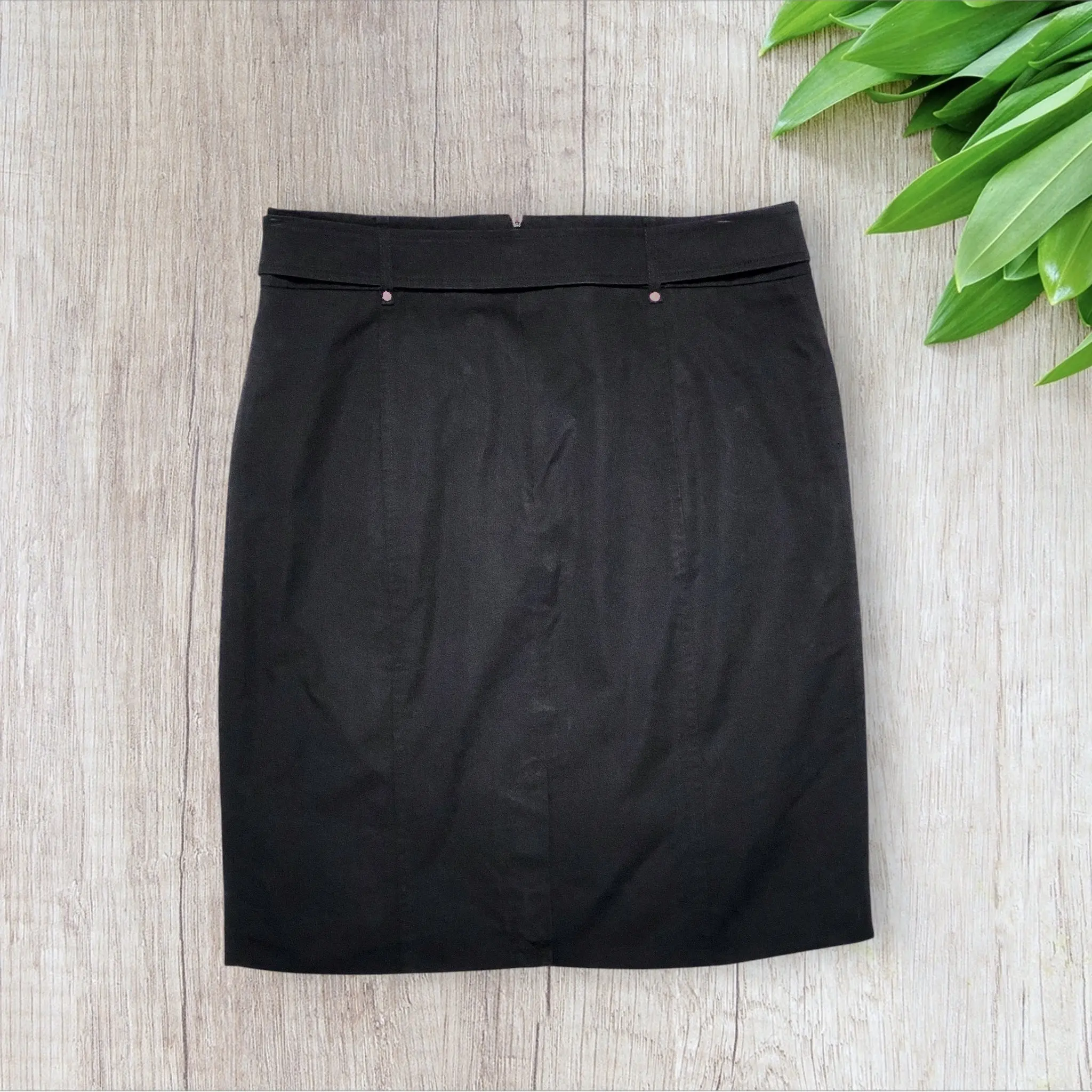 jupe femme Morgan noire taille 38 courte avec ceinture métallique – Image 4