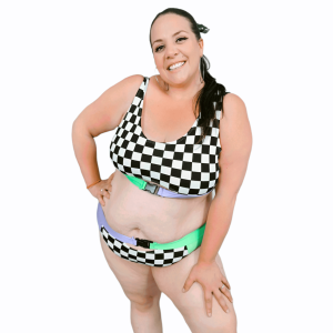 Maillot de bain 2 pièces damier MA440