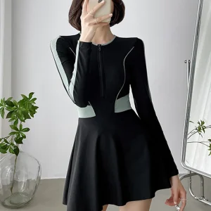 Maillot de Bain Robe Manche Longue