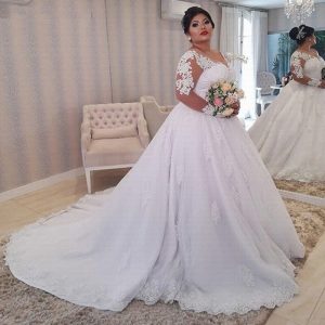 Robe de Mariée Princesse Femme Ronde