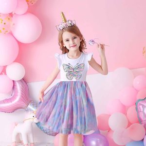 Robe Princesse Arc En Ciel Papillon