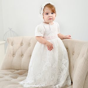 Robe Princesse Bébé Blanche de Cérémonie