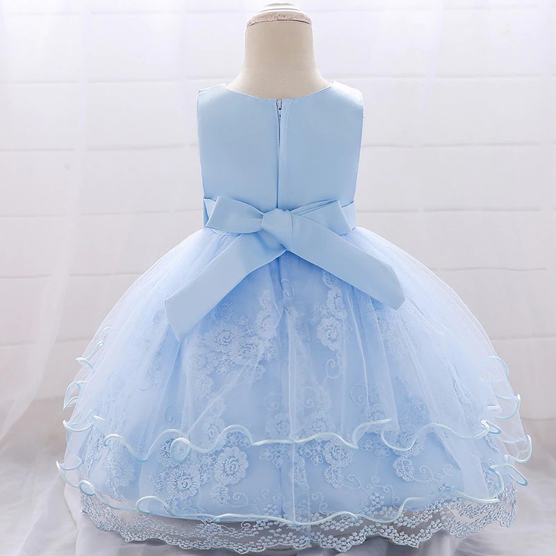 Robe Princesse Bébé Bleue – Image 2