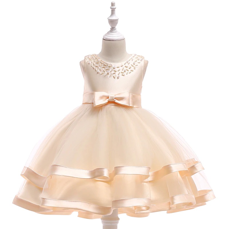 Robe Princesse Bébé Champagne pour Mariage