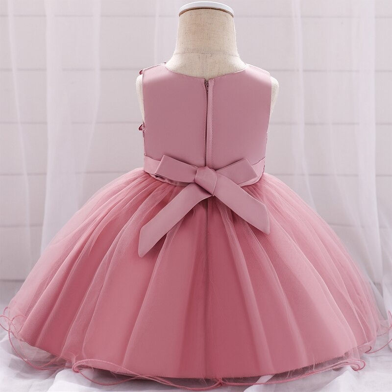 Robe Princesse Bébé Fuchsia Papillon – Image 4