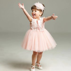 Robe Princesse Bébé Rose à Fleurs