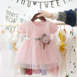 Robe Princesse Bébé Rose à Tutu