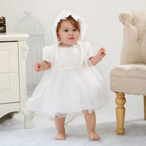 Robe Princesse Blanche Pour Baptème