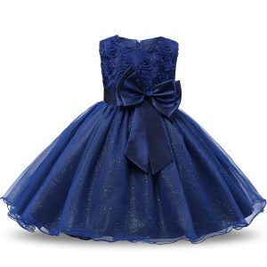 Robe Princesse Bleue à Paillettes Fille