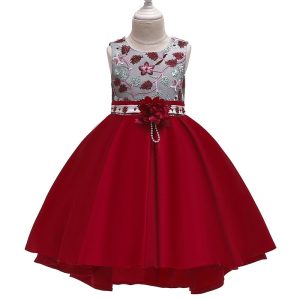 Robe Princesse Bordeaux pour Fillette