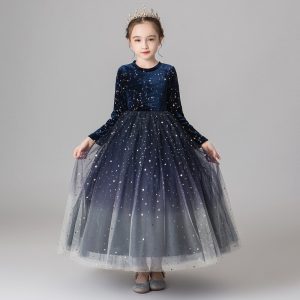 Robe Princesse Etoilée Bleu Nuit