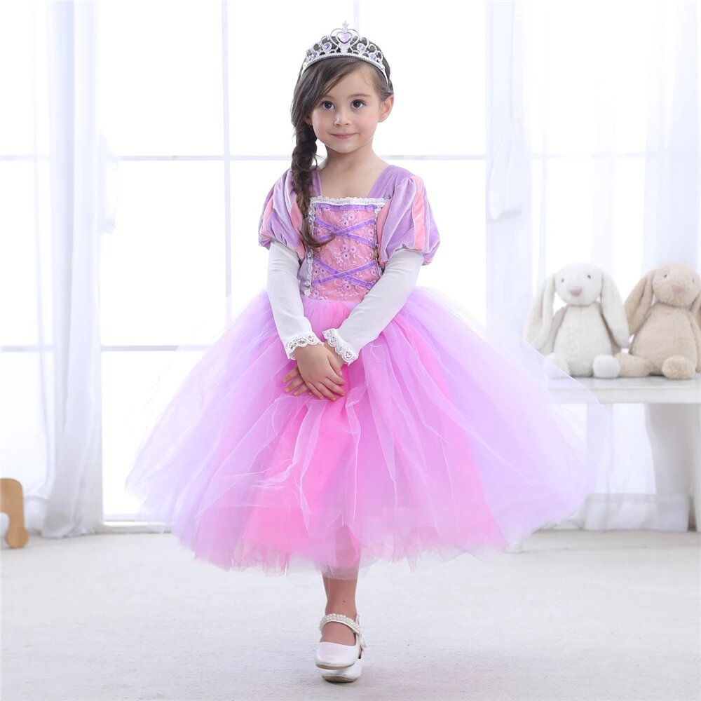 Robe Princesse Fille Raiponce