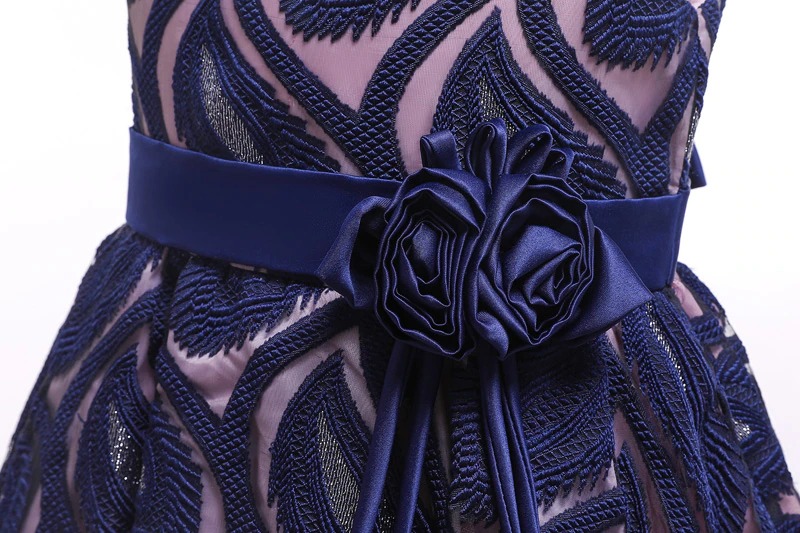 Robe Princesse Fille Rose et Bleu Nuit – Image 4