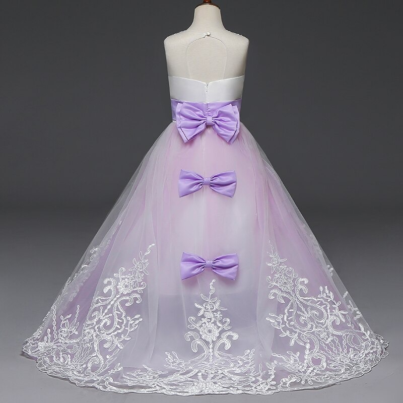 Robe Princesse Mauve pour Fillette – Image 2