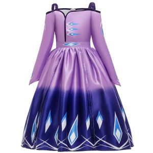 Robe Princesse Reine des Neiges Elsa Violette