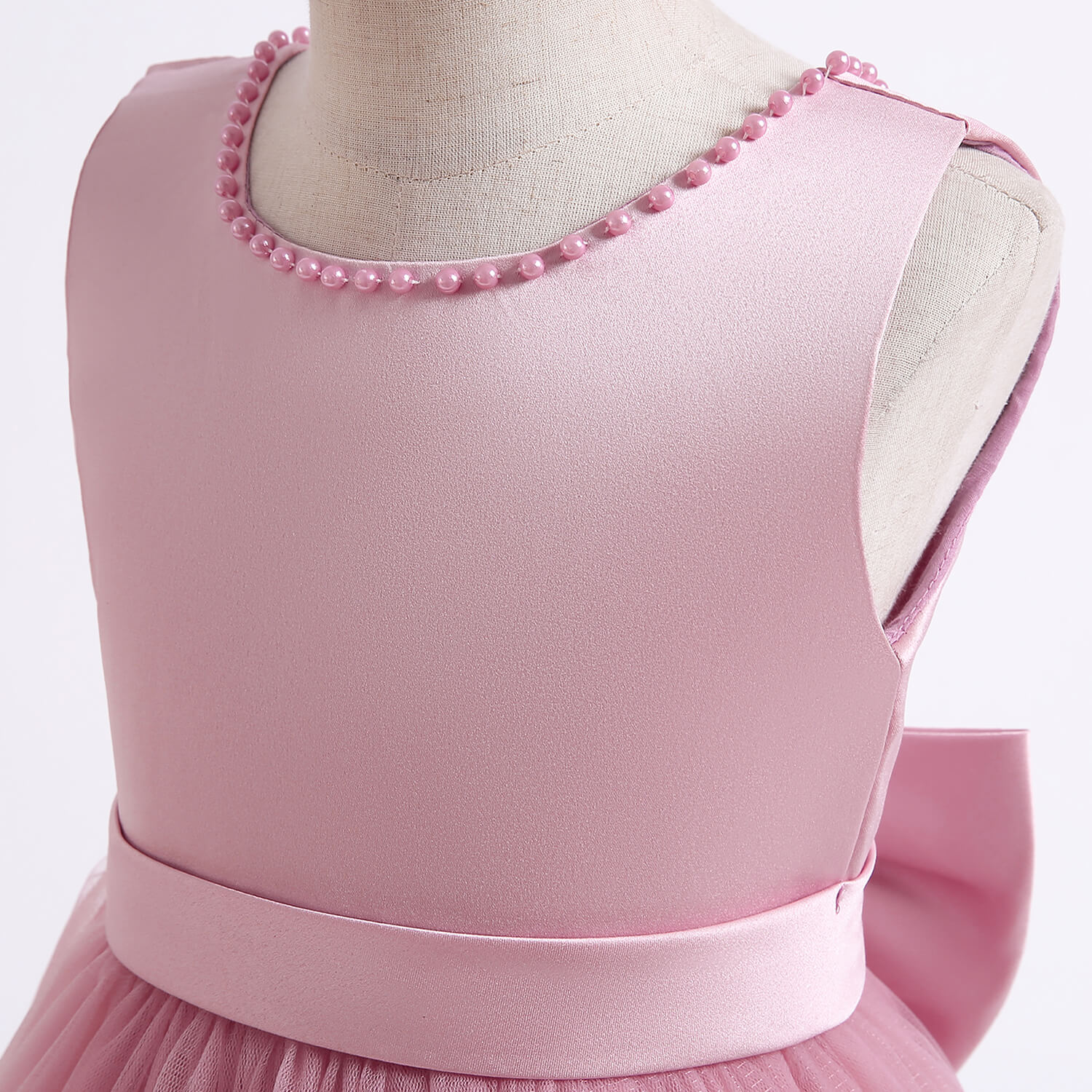 Robe Princesse Rose A Perles – Image 3