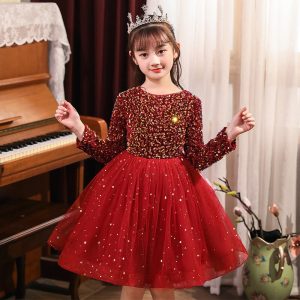 Robe Princesse Rouge à Paillettes