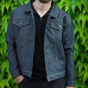 Veste en Jean été Homme Bleu