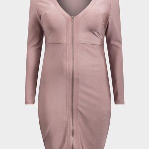 Robe zippée grande taille